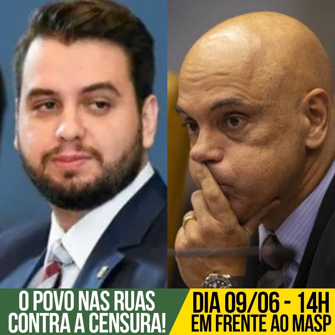 realmacosta's tweet photo. 🚨URGENTE: Alexandre de Moraes solicitou ao Ministério da Justiça os registros de entrada e saída de Filipe Martins nos EUA.

Moraes está ignorando provas apresentadas pela defesa de Filipe Martins, como passagens e comprovantes de Uber que confirmam a permanência dele no Brasil. Ele está preso desde 8 de fevereiro. Essa ação arbitrária certamente causa indignação em qualquer pessoa preocupada com justiça e devido processo legal.