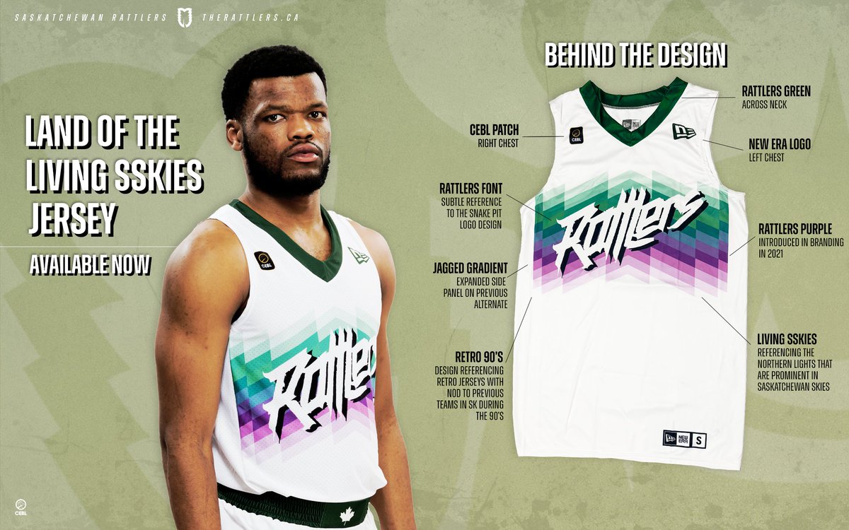 JERSEY DROP: “LAND OF THE LIVING SSKIES”⁣⁣⁣⁣
While supplies last, bit.ly/LIVINGSSKIESje…⁣⁣⁣⁣

Visit the Rattlers Front Office (#2-183 2nd Ave S in Downtown Saskatoon), during game days, or therattlers.ca⁣⁣⁣⁣ ⁣⁣

#FearTheFang | #LetsBall