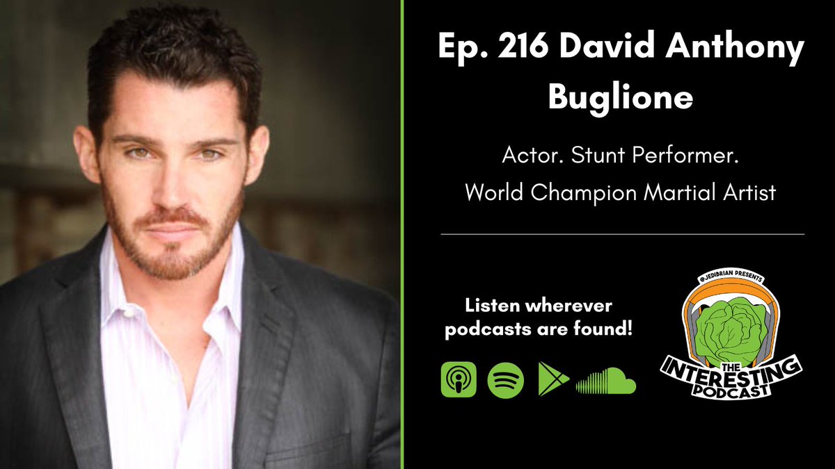 PodOfInterest's tweet image. NEW PODCAST! This episode is with the incredible  Dave Anthony Buglione! We talk about starting in martial arts at 7 years old, how he got into stunts, how to crash a car into a tree safely, his journey with Gaslight Cafe and SO MUCH MORE!

Links at brianballance.com/podcast