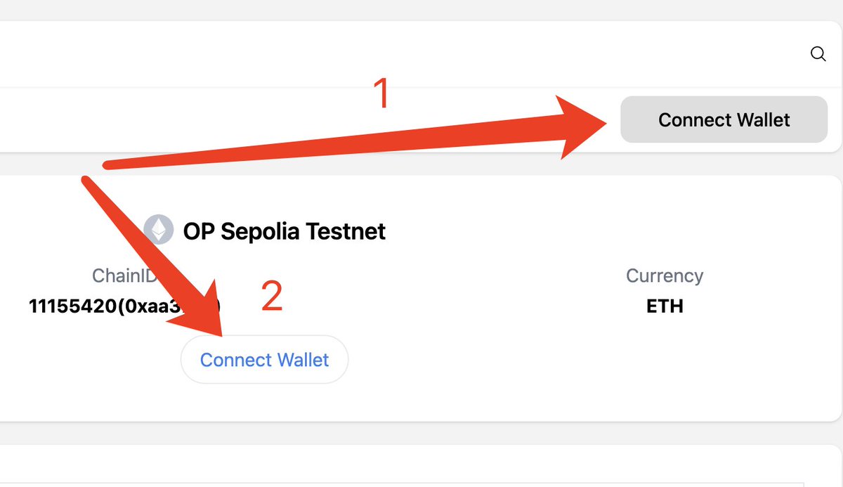 6⃣ 步骤6、领取测试网代币做任务需要Optimism Sepolia，在平台领取有时领不到，快捷方式如下： 🔹添加Optimism Sepolia网络（图一）  https://t.co/JbpZyqiUzJ 🔹领取op测试网代币，挖矿几分钟即可（图二）