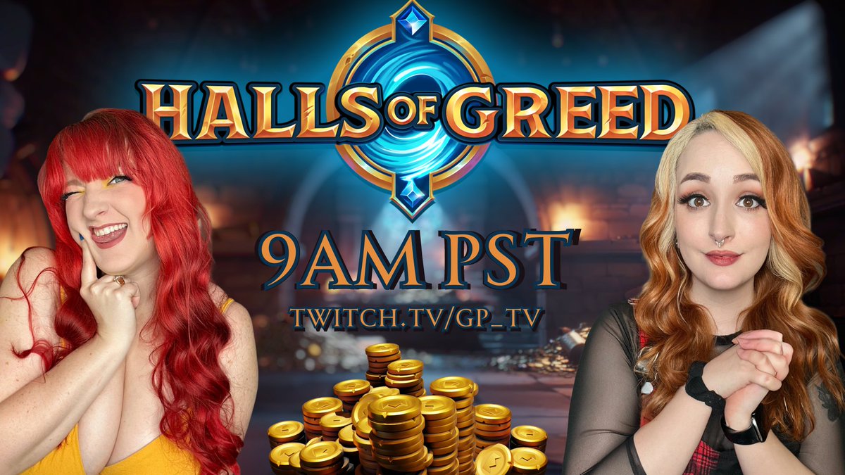 WAKEY WAKEY!

We're checking out <a href="/hallsofgreed/">Halls of Greed</a> early this morning with <a href="/airiesummer/">airie</a>!

Can we escape with epic loot? 👀🪙
🔴 twitch.tv/GP_TV
🎮 jo.my/hog