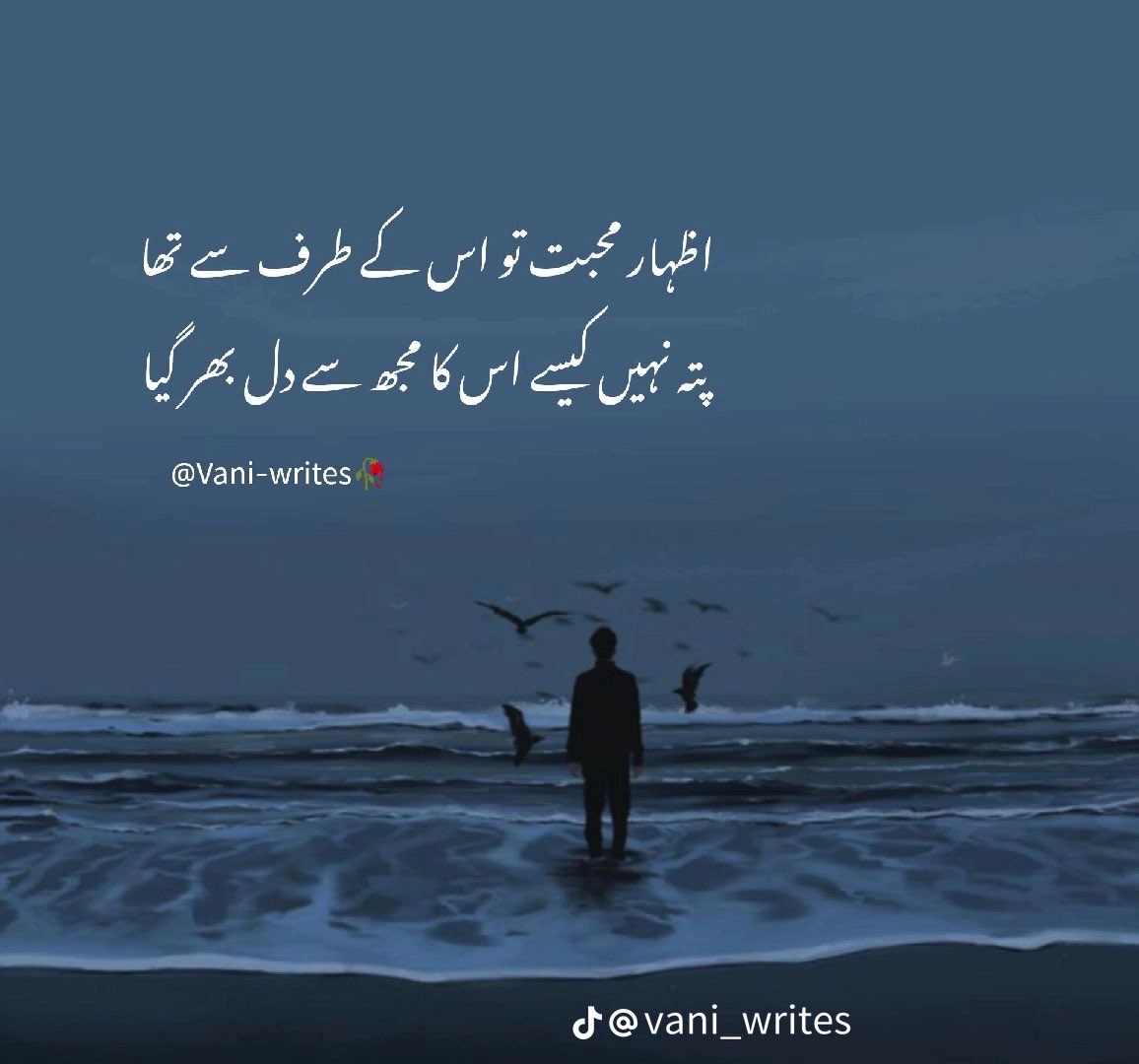 اظہار محبت تو اس کے طرف سے تھا
 پتہ نہیں کیسے اس کا مجھ سے دل بھر گیا