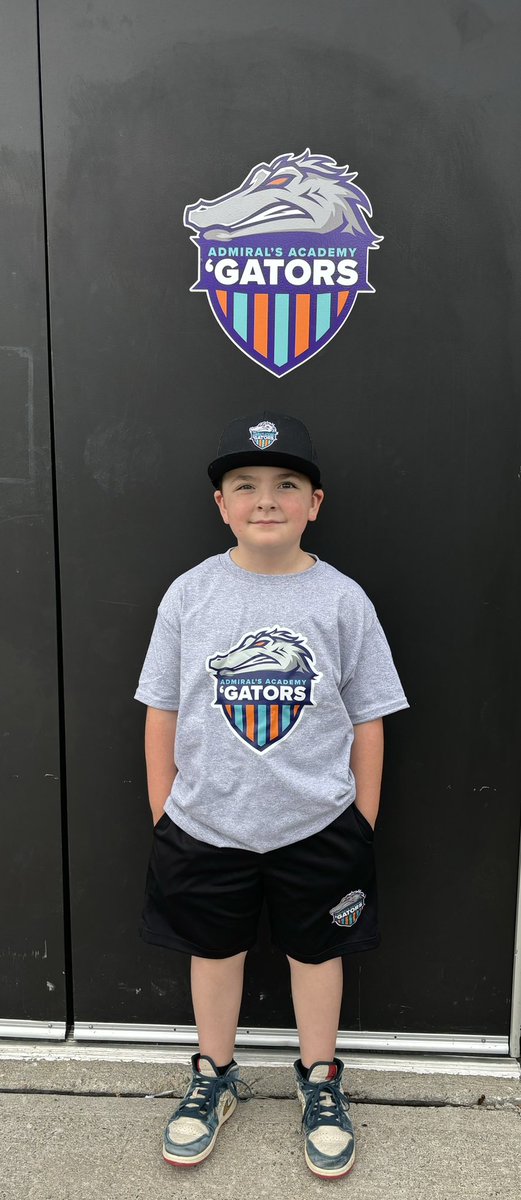 One loud and proud ‘gator right here! Loving his new school swag!! 🐊 <a href="/AdmiralsAcad_NL/">Admiral’s Academy Navigators 🏳️‍🌈</a>
