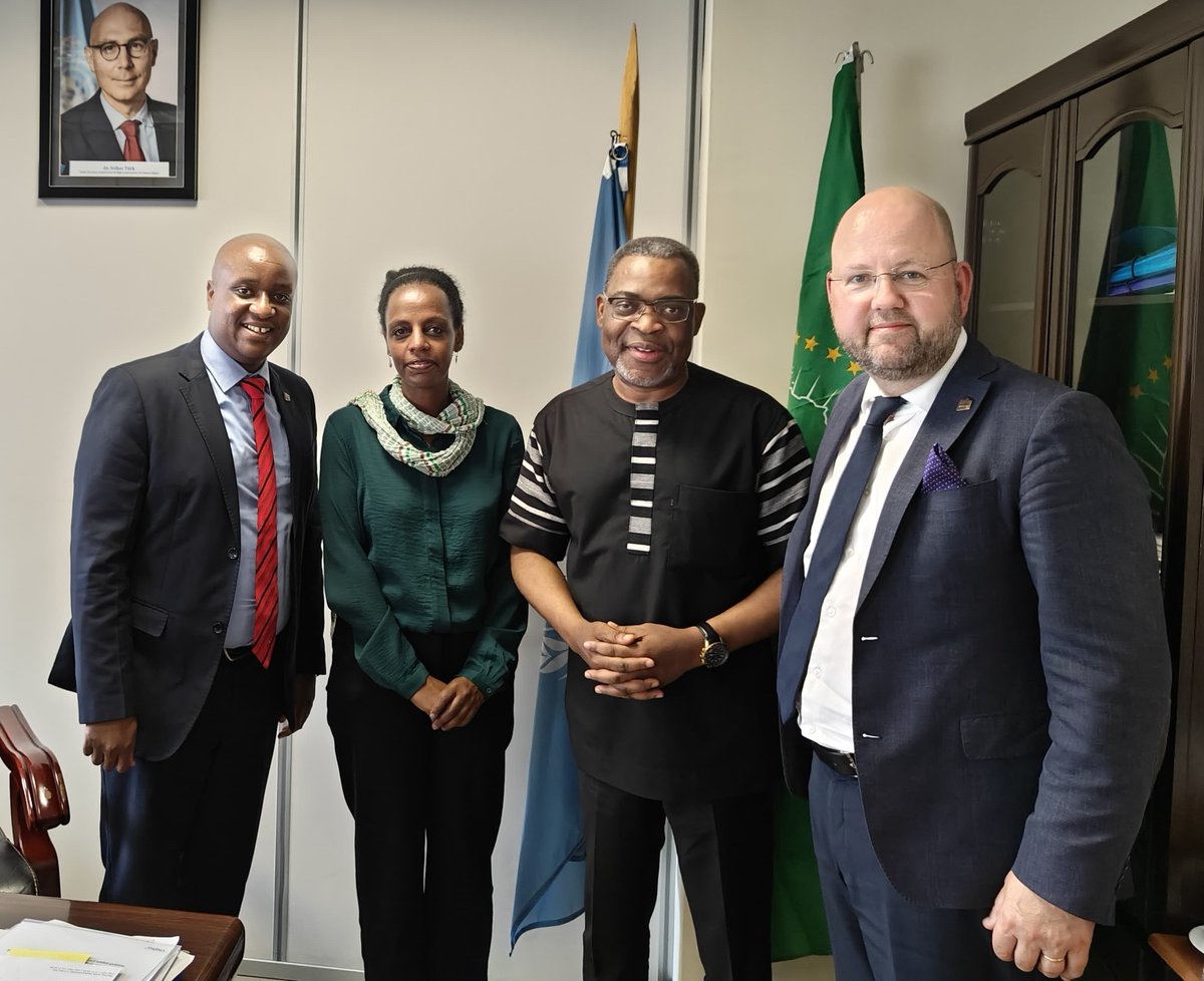 RWI_Nairobi (@rwi_nairobi) on Twitter photo Strengthening partnerships! <a href="/RWallenbergInst/">Raoul Wallenberg Institute</a> Executive Director Peter Lundberg <a href="/Plundber/">Peter Lundberg</a> had a fruitful meeting with Marcel Akpovo <a href="/OHCHR_EARO/">UN Human Rights EARO</a> Rep to the African Union. Both institutions committed to future collaborations supporting #HumanRights work in Africa. #RWI #OHCHR Strengthening partnerships! <a href="/RWallenbergInst/">Raoul Wallenberg Institute</a> Executive Director Peter Lundberg <a href="/Plundber/">Peter Lundberg</a> had a fruitful meeting with Marcel Akpovo <a href="/OHCHR_EARO/">UN Human Rights EARO</a> Rep to the African Union. Both institutions committed to future collaborations supporting #HumanRights work in Africa. #RWI #OHCHR