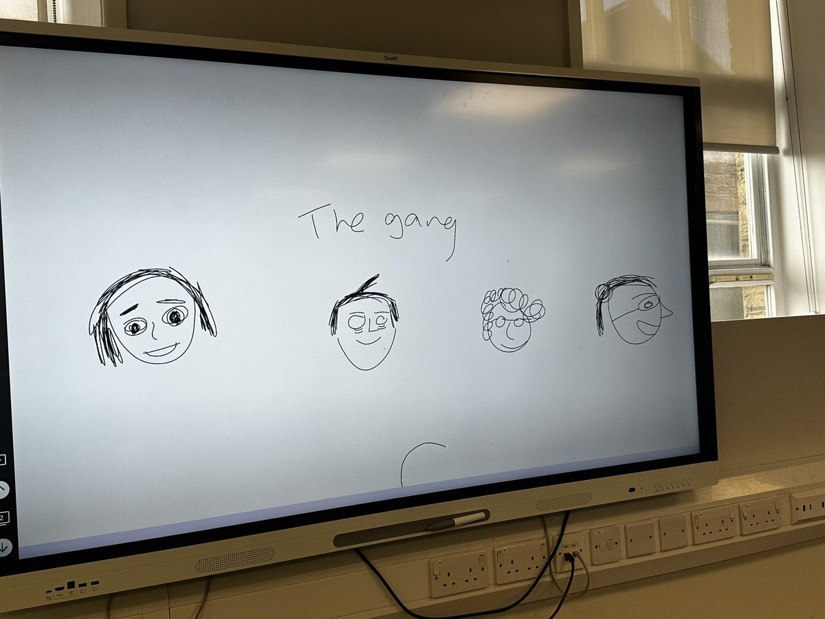 When one of your students decides to spend break time drawing ‘the gang’ 😂 (aka the staffing team <a href="/TACarltonMill/">Trinity Academy Carlton Mill</a>). I’ll leave it up to you to decide which one is me!
