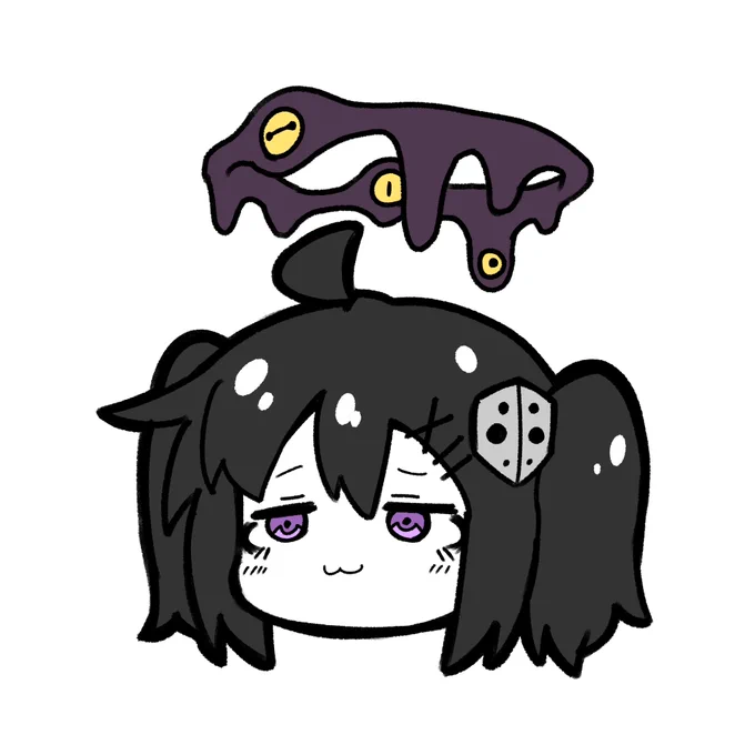らくがきサエクちゃんにヘイローがあったらこんな感じ 