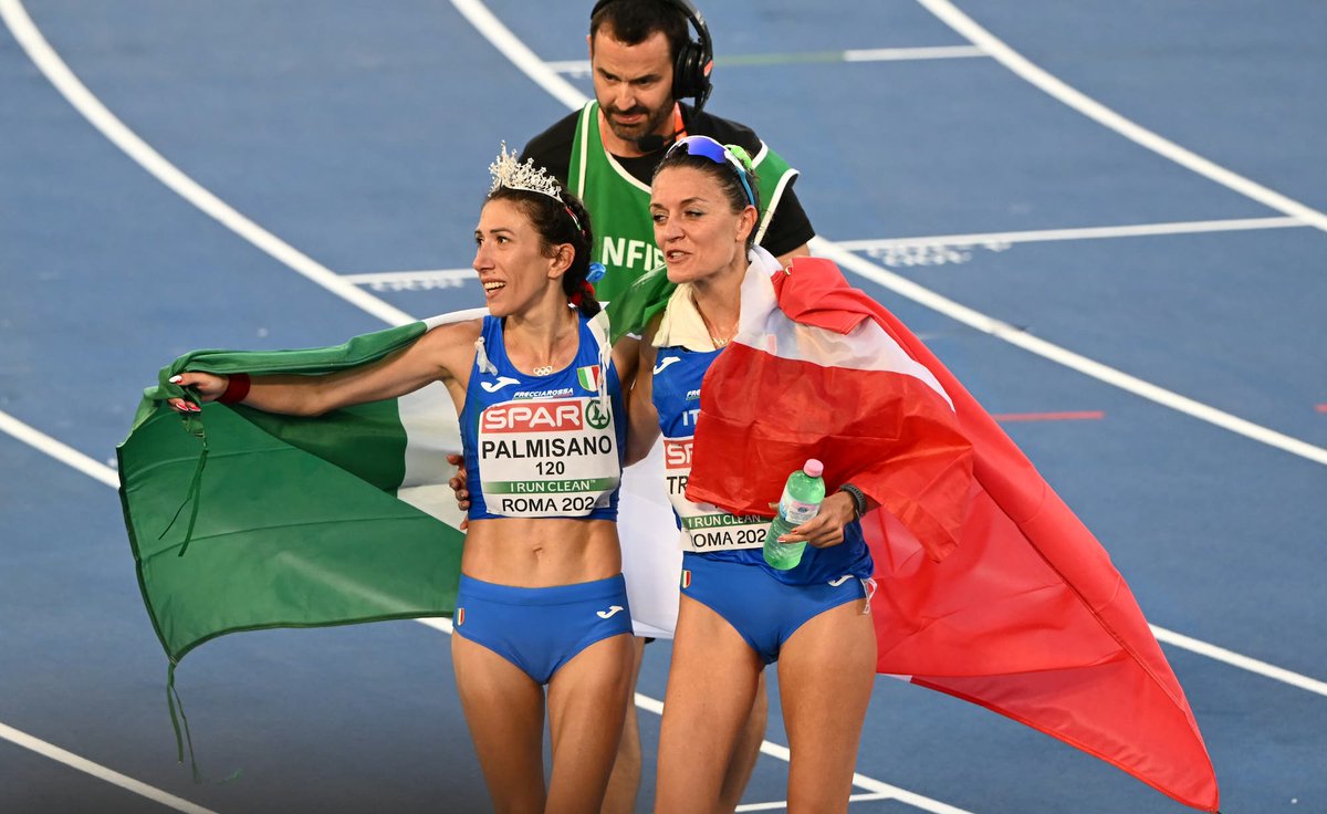 sportface2016's tweet photo. Le due regine d'Europa: Antonella #Palmisano e Valentina #Trapletti #EuropeiRoma2024 https://t.co/BG7RG03XVa
