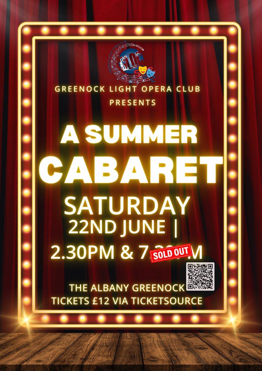 ticketsource.co.uk/greenock-light… Matinee Performance at 2.30pm added due to overwhelming demand for the 7.30 show 🪩🎭🎟️