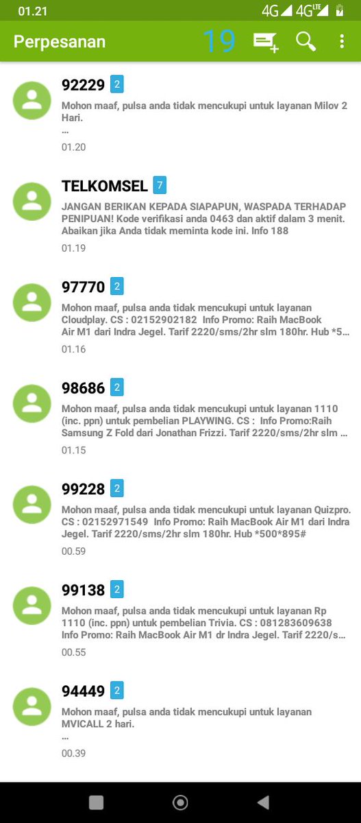 deobilansa's tweet photo. @Telkomsel oii min, td siang saya beli kartu perdana. tp dri siang sampek malem dpt sms gini. pdhal hp nya diem gak diapa²in. ada solusi? https://t.co/SyasCoiGu2
