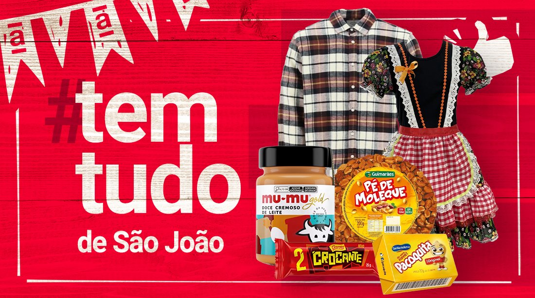 americanas's tweet photo. ◤◥◤◥◤◥◤◥◤◥◤◥◤◥◤◥◤◥◤

olha o #TemTudo de São João 🔥 🎇 é verdade! #PassouCestou 🌽 https://t.co/Vh6GNDBCvR