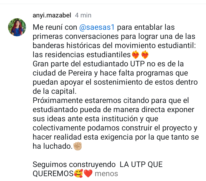 AnyiMazabel's tweet photo. Vamos a hacer realidad las residencias estudiantiles, bandera histórica del estudiantado en la UTP✊🏼❤️‍🔥
@activosSAE https://t.co/h3XhTWmoDc