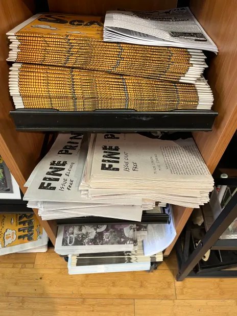 PushPullSeattle's tweet image. Free stuff! We're excited to carry issues of FINE PRINT, a free literary &amp;amp; visual arts publication out of Baton Rouge!