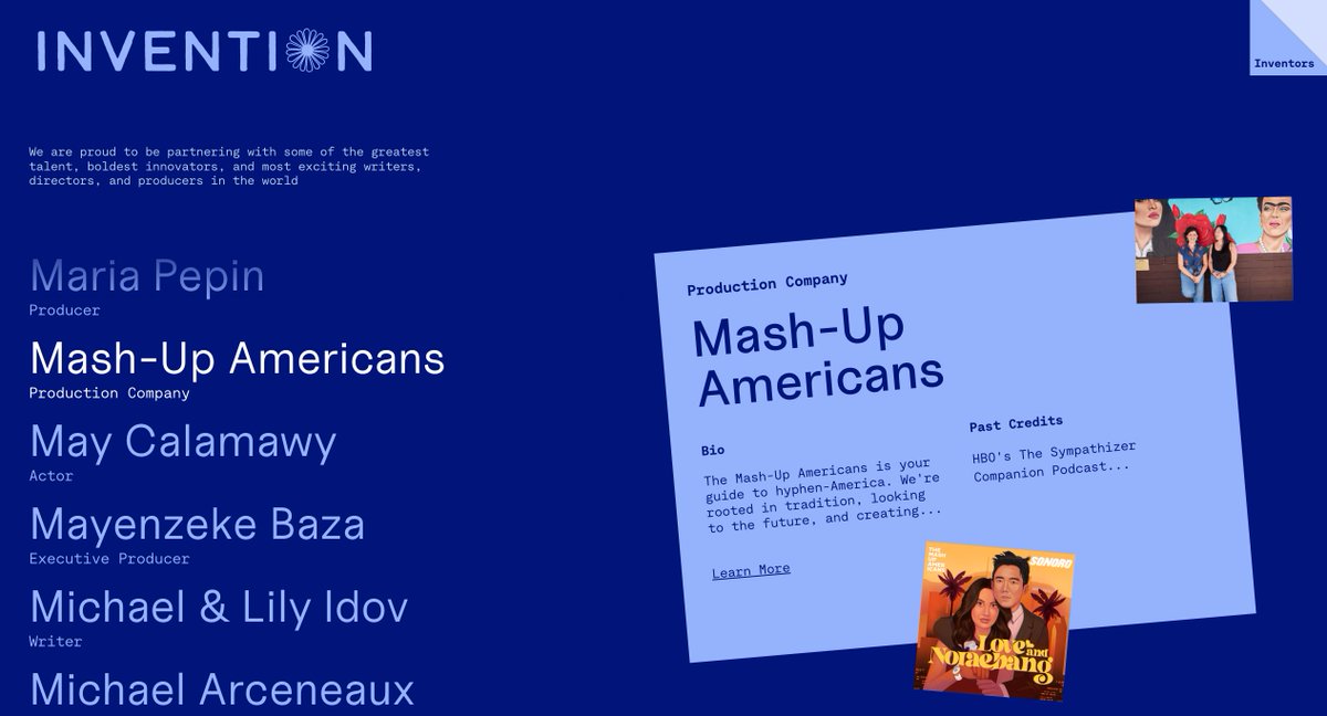 Amy S. Choi ⁷ (@awesomechoi) on Twitter photo Good News Friday! <a href="/mashupamerican/">The Mash-Up Americans</a> is beyond proud to share our creative partnership with the legendary Nicky Weinstock + his incredible team at Invention Studios. Invention’s mission is to champion the best and boldest creators from around the world — and hey, that’s us. Vamos ♥️ Good News Friday! <a href="/mashupamerican/">The Mash-Up Americans</a> is beyond proud to share our creative partnership with the legendary Nicky Weinstock + his incredible team at Invention Studios. Invention’s mission is to champion the best and boldest creators from around the world — and hey, that’s us. Vamos ♥️