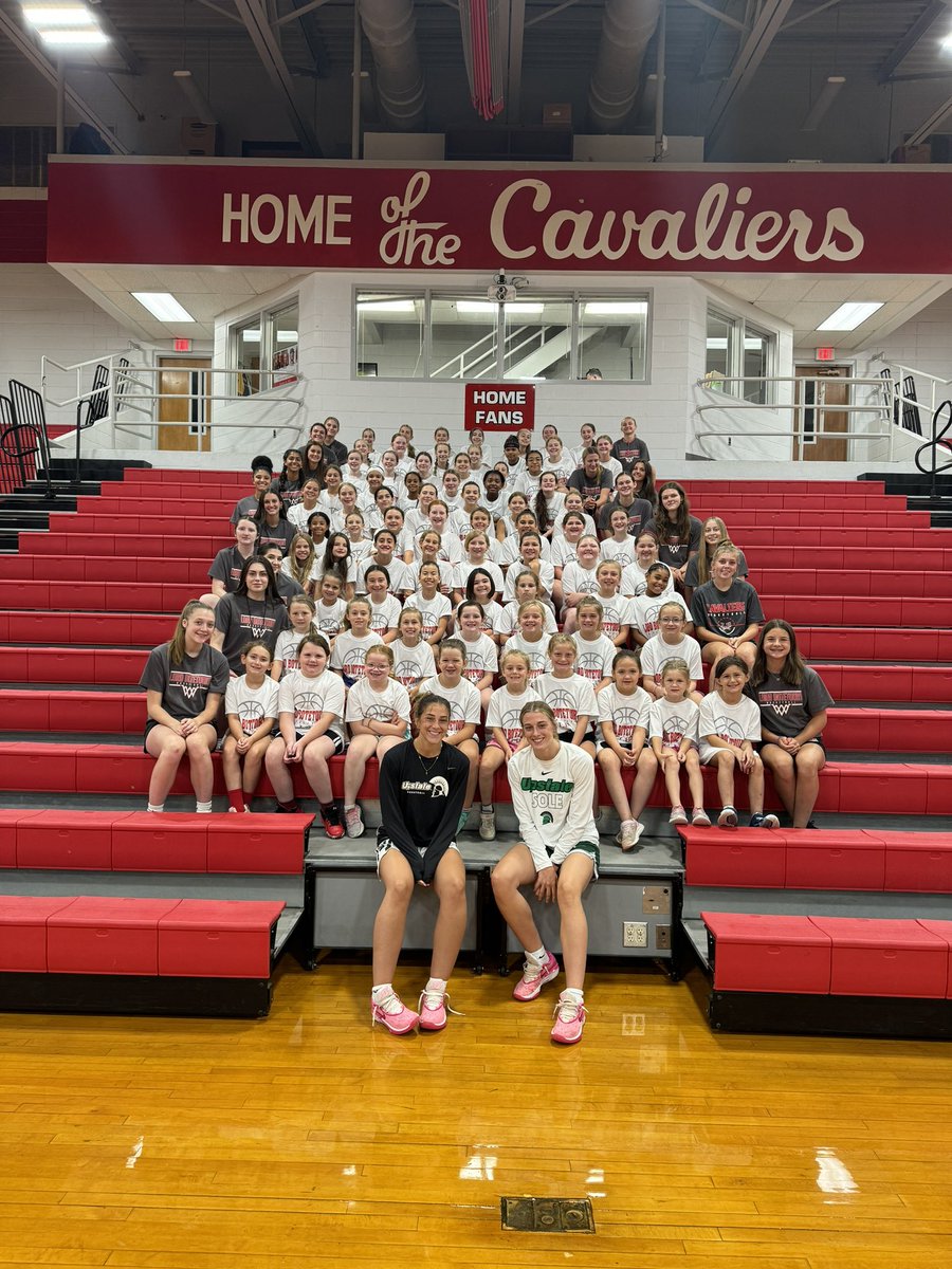 Today we wrapped up our final day of camp with some special guest speakers.   <a href="/upstateWBB/">USC Upstate Women’s Basketball</a> players <a href="/jenilevine4/">Jeni Levine</a> and <a href="/LevineCali/">Cali Levine</a> came to speak to our girls about their experience playing D1 basketball, the importance of fundamentals, passion, weight training, and nutrition.