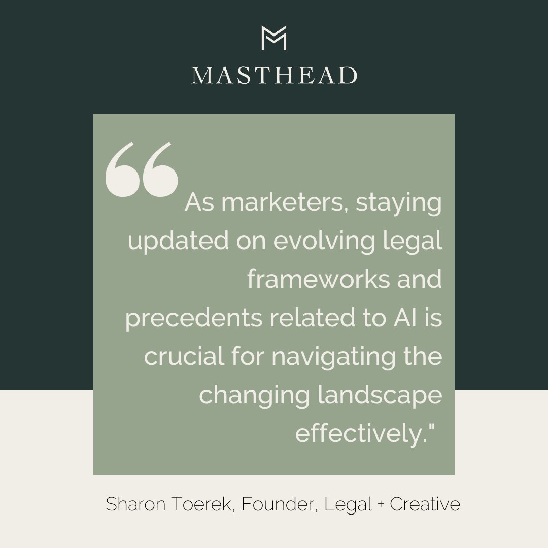 mastheadmedia's tweet photo. Our recent WICMA Connect event, AI and Marketing: Balancing Risks with Rewards, was packed with insights.

Link below for the full recording in case you missed it.

https://t.co/MCB65dG0CF

#masthead #qotd #aiandmarketing #aimarketing #artificialintelligence #chatgpt #aicontent https://t.co/iEERPX1Ela