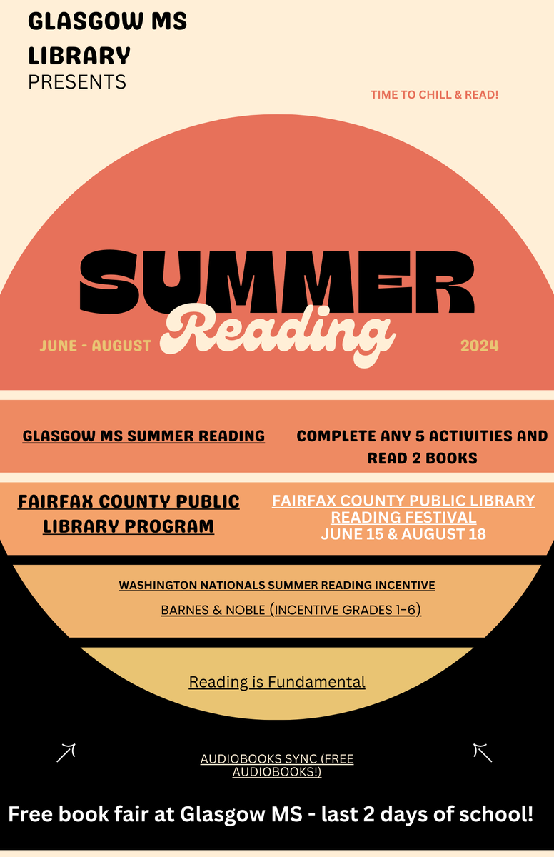 Tara Sanz (@malnsol) on Twitter photo Hey <a href="/GlasgowMS/">Glasgow MS</a> check out this flyer for a variety of fun summer activities! <a href="/nats_updates/">WashingtonNationals</a> <a href="/BNBuzz/">Barnes & Noble</a> <a href="/fairfaxlibrary/">Fairfax Library</a> <a href="/RIFGivingPage/">ReadingIsFUNdamental</a> <a href="/FCPSR2/">FCPS Region 2</a> <a href="/FCPS_LIS/">FCPS Library Program</a> <a href="/Teachferrara/">Ferrara</a> <a href="/VictorLeonPowe1/">Victor Leon Powell</a> Hey <a href="/GlasgowMS/">Glasgow MS</a> check out this flyer for a variety of fun summer activities! <a href="/nats_updates/">WashingtonNationals</a> <a href="/BNBuzz/">Barnes & Noble</a> <a href="/fairfaxlibrary/">Fairfax Library</a> <a href="/RIFGivingPage/">ReadingIsFUNdamental</a> <a href="/FCPSR2/">FCPS Region 2</a> <a href="/FCPS_LIS/">FCPS Library Program</a> <a href="/Teachferrara/">Ferrara</a> <a href="/VictorLeonPowe1/">Victor Leon Powell</a>