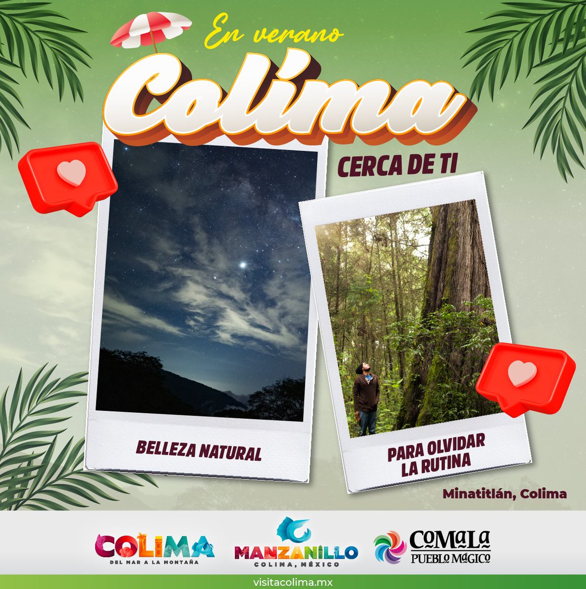 ¡Hora de cambiar el chip y disfrutar la tranquilidad de Minatitlán! 😌🌿 
Deja atrás la rutina y adéntrate en su belleza natural este verano🤩 ¡Una experiencia que necesitas más de lo que imaginas!