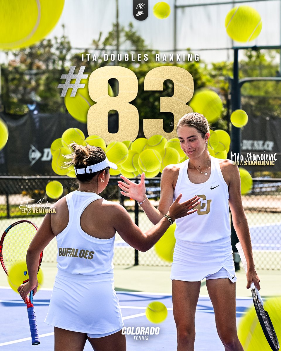 Two doubles teams ranked in the final ITA Polls. 

Full Story: buffs.me/3xj7Mi2

#SkoBuffs 🎾🦬