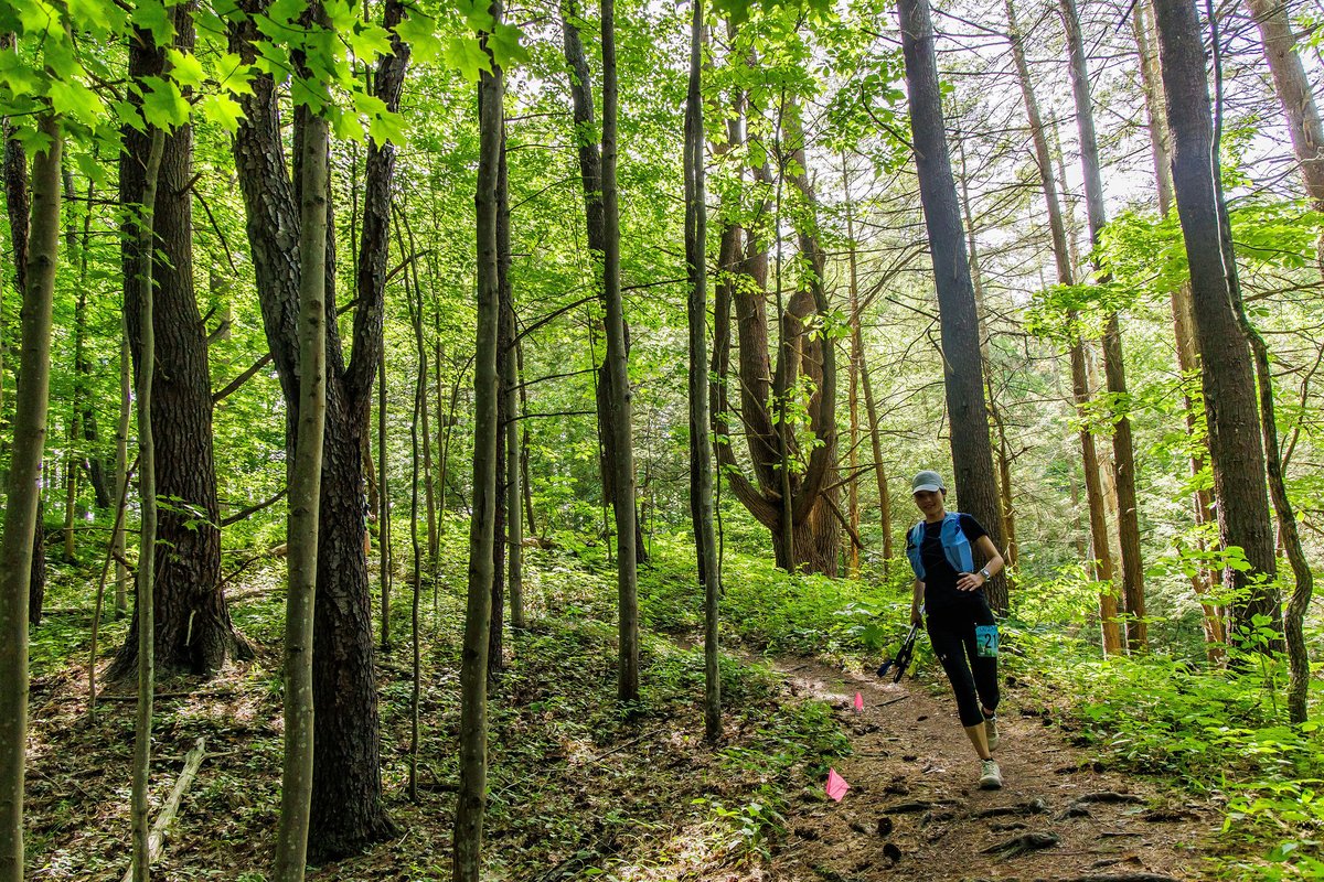 Thumaize's tweet image. Finished the Cayuga Trail Ultramarathon 50km/33 miles, 6000 ft. Beautiful course, magnificent waterfalls and brutal inclines. The best way to warm up for the field season. Many thanks to @Margare41291282  for pro tips!!!