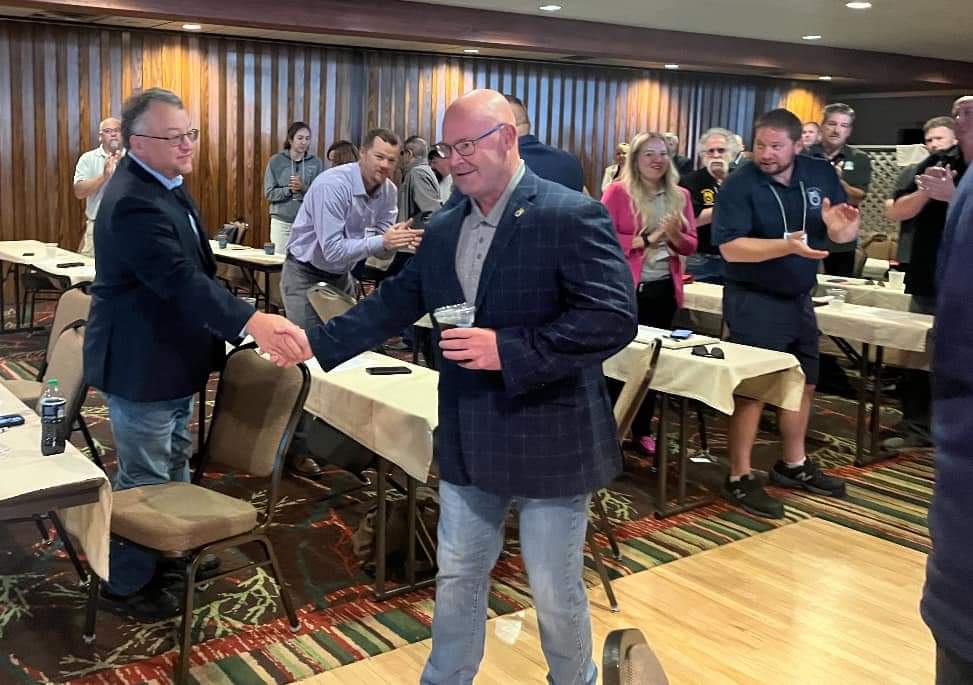 #Teamsters General President Sean M. O’Brien addressed Joint Council 32’s quarterly meeting Friday morning in Breezy Point, Minnesota.
 
O’Brien spoke to attendees about enforcing national contracts, the pending merger between the Teamsters and the Amazon Labor Union, ongoing