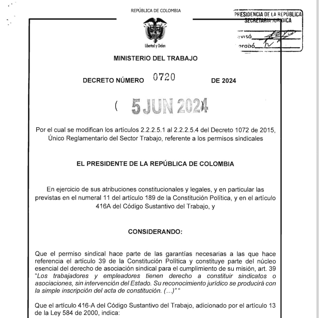 cabogadosa1's tweet photo. Decreto 720/24 Modifica reglamentación de los permisos sindicales
https://t.co/IFFosIGngu https://t.co/gUMpcQMZs3