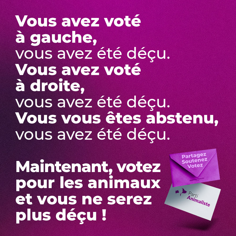 HeleneThouy's tweet photo. Le 9 juin, un seul mot d'ordre : votons !

Le bulletin animaliste, c'est le vote utile pour les animaux et pour changer les choses en Europe ! 

Et si vous constatez des irrégularités dans vos bureaux de vote, merci de nous les signaler sans tarder : https://t.co/Ac8LqlaFNc https://t.co/wS79ESK5g9