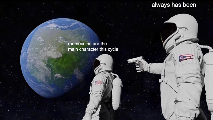 a1lon9's tweet photo. remove the thought from your brain that's telling you that "memecoins are the main character this cycle, what's the next thing?"

shitcoins have always been the main character, now we're just beginning to embrace it

the most hated rally only just begun https://t.co/GfotRZkBPt