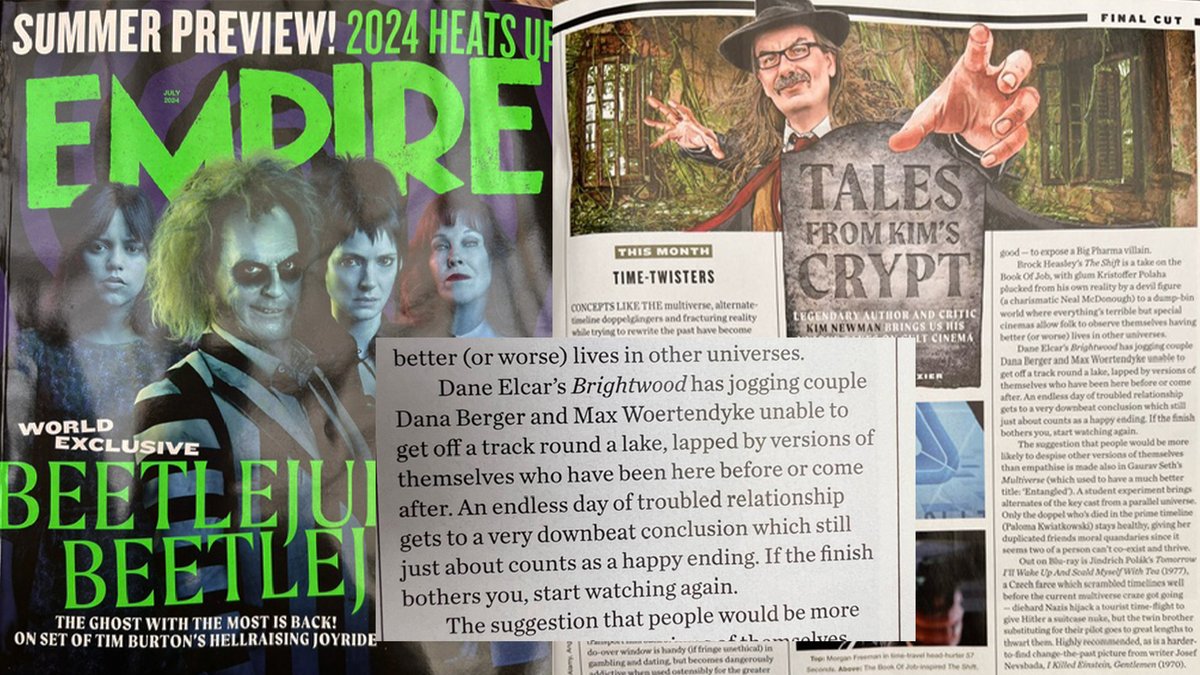 Thank you Kim Newman for the awesome BRIGHTWOOD shout-out in the current issue of <a href="/empiremagazine/">Empire</a>! 🫀