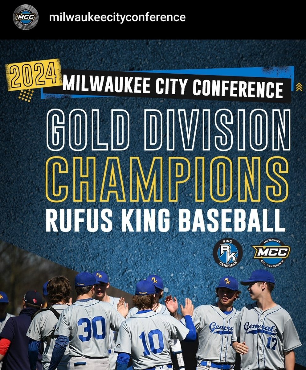Rufus King Baseball tweet media
