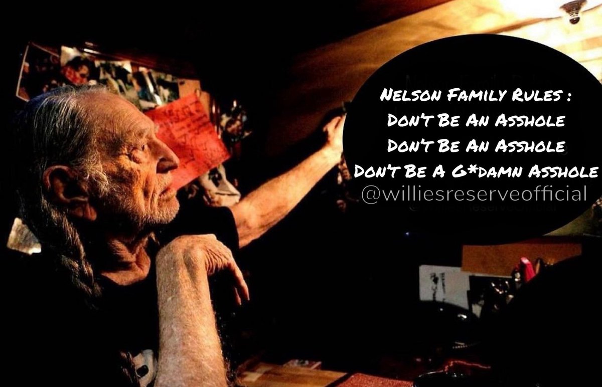 A friendly reminder of the Nelson Family Rules:“Don’t Be An A**Hole!” Be Kind! ✌️