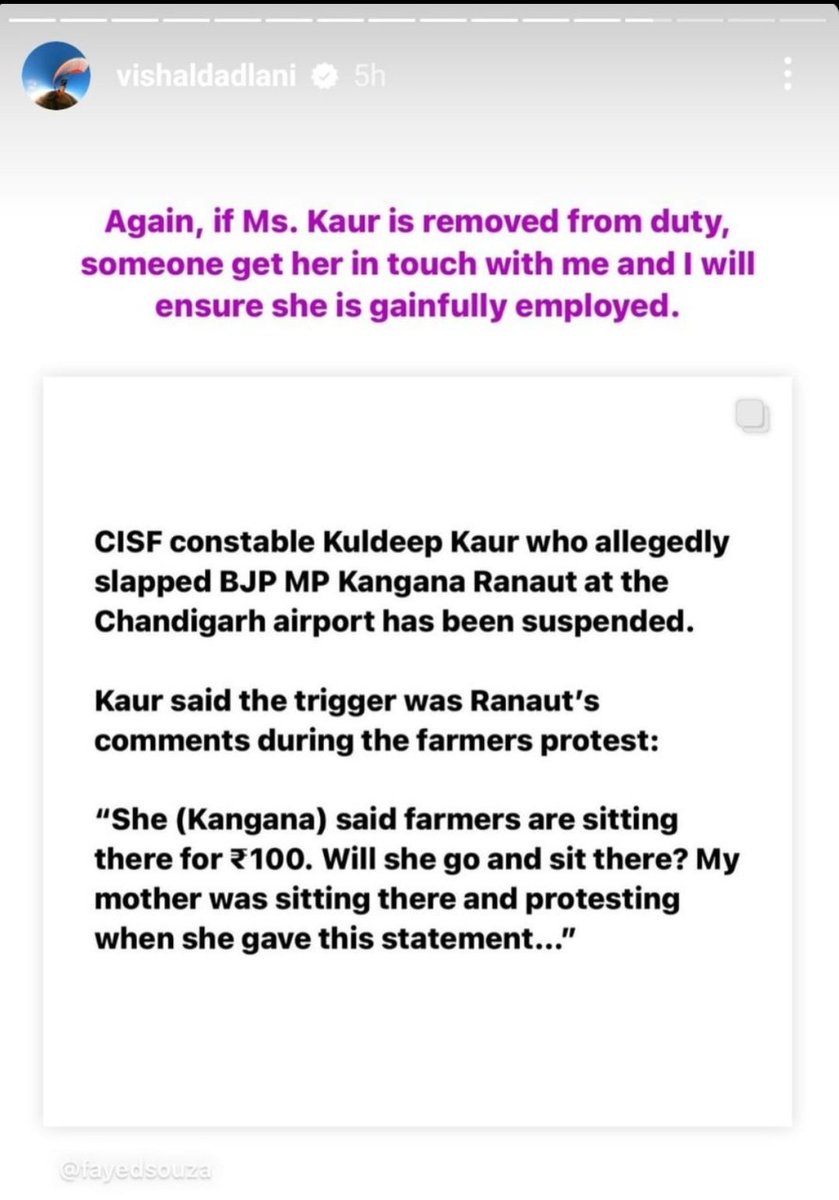 JaipurDialogues's tweet photo. What if Vishal Dadlani is slapped tightly in a concert and then the person who slapped him gets employed by Kangana?

How will liberal media react? https://t.co/TAtrvmPU54