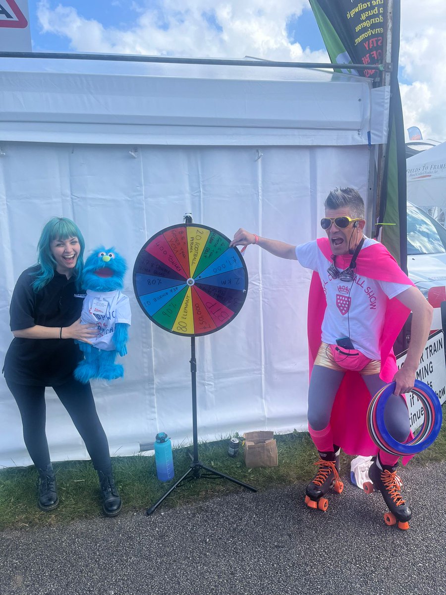 Bollo (@bolloltd) on Twitter photo It was great to see <a href="/EntertaininglyD/">Rob Pudner</a> at the <a href="/networkrailwest/">Network Rail Western</a> stall at the <a href="/RoyalCornwall/">Royal Cornwall Show</a> Show! aLeX had a lot of fun, he says you can stop by again any time!!
#RailSaftey #IAmTrainSafe #didntseeitcoming It was great to see <a href="/EntertaininglyD/">Rob Pudner</a> at the <a href="/networkrailwest/">Network Rail Western</a> stall at the <a href="/RoyalCornwall/">Royal Cornwall Show</a> Show! aLeX had a lot of fun, he says you can stop by again any time!!
#RailSaftey #IAmTrainSafe #didntseeitcoming