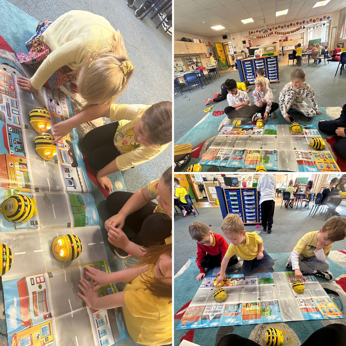 BPSMrsMacGregor's tweet photo. We had so much fun deepening our knowledge of direction using the BeeBots 🐝! https://t.co/QD6Pm2wlYy