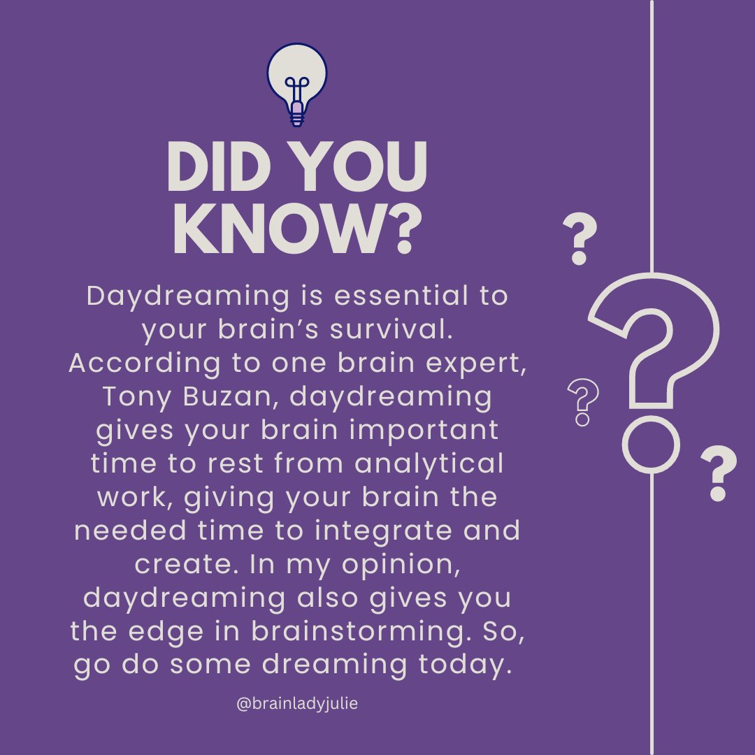 Go do some daydreaming today!