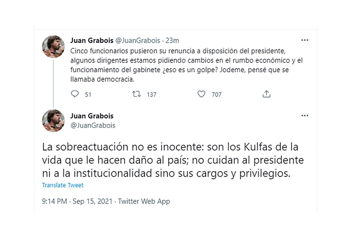 aguscuervo_'s tweet photo. @elcancillercom Ah pero cuando estaban Guzman y Kulfas no los dejaron hacer nada porque cualquier tipo de intención ordenar la macroeconomía era de "derecha" y eran funcionarios que no funcionaban. https://t.co/tQF7xIkNOR