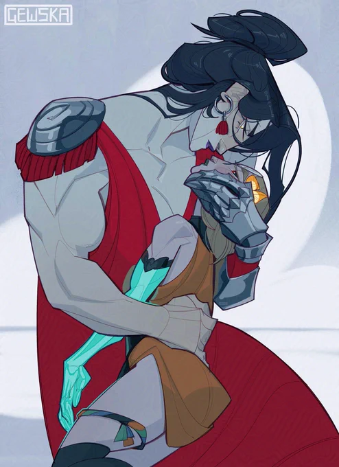 I had a dream about Melinoe having an identity crisis over her feelings towards Nemesis and Moros that felt like an anime opening and had Chappell Roan's song playing in the background, this is one of the scenes that I remember  #hades #hades2 