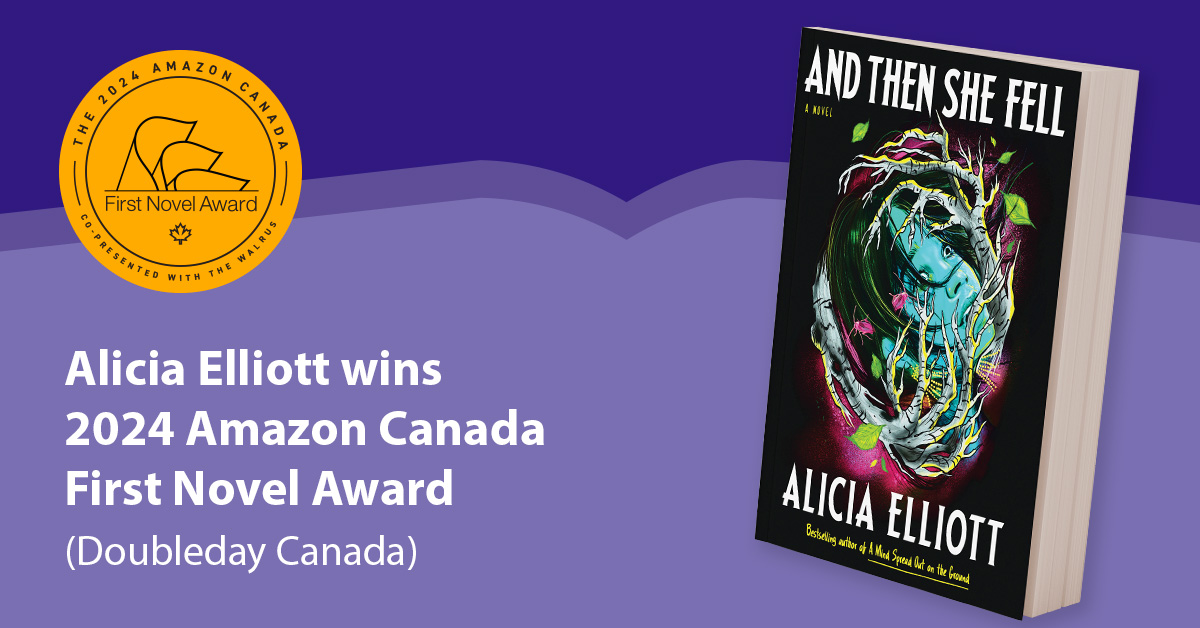 OpenBookON's tweet photo. We were thrilled to see past-columnist Alicia Elliott (@WordsandGuitar) win the Amazon Canada First Novel Award last night for her stunning debut, AND THEN SHE FELL (@DoubledayCa). And, huge congratulations to the Youth Short Story winner, Khaliya Rajan!
https://t.co/8SoEsglfAT https://t.co/1ng6CTajEW