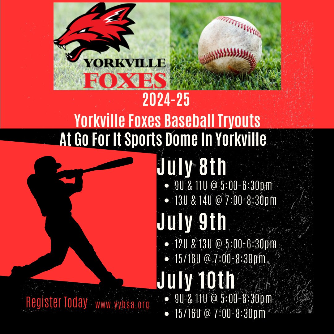 FoxesTravel's tweet photo. Travel baseball tryouts are posted! Register here:  https://t.co/vKPxKWOLSs https://t.co/zGVdD1Ptvi