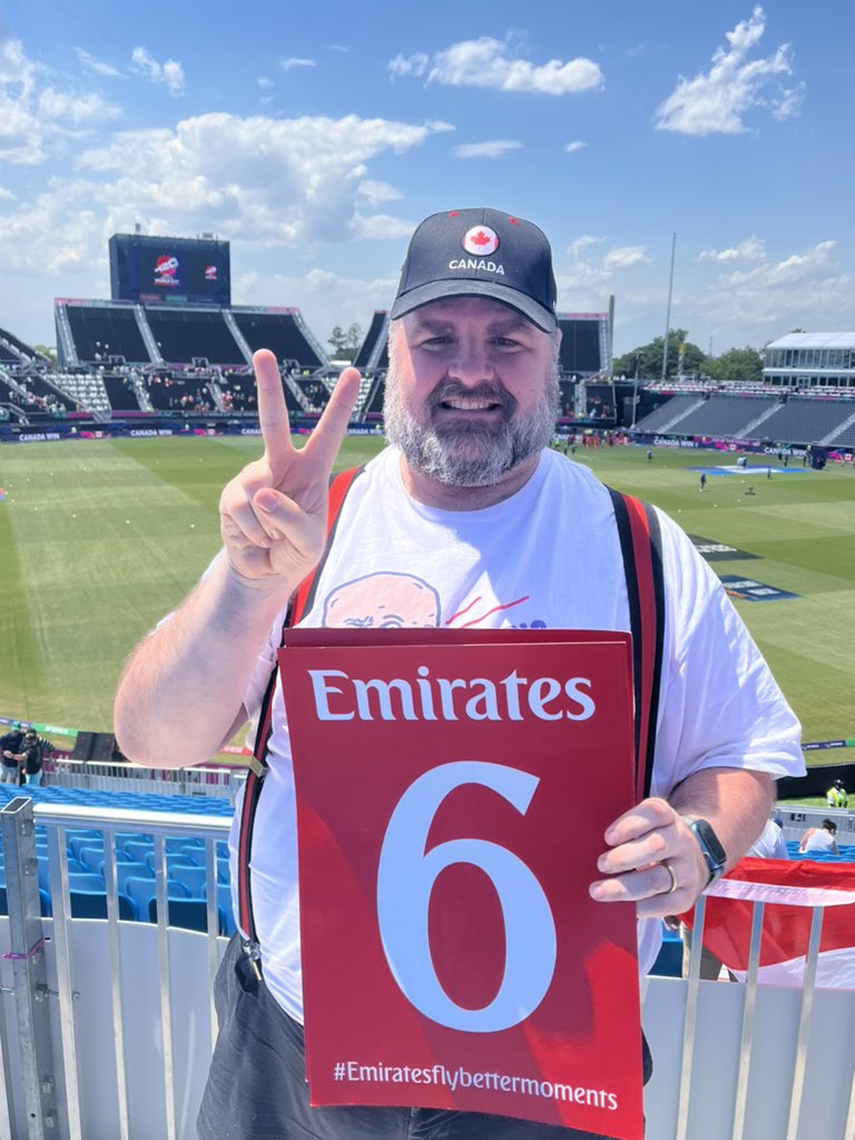 Anorak_CA's tweet photo. I saw Canada win at the cricket!! #T20IWorldCup #CANIRE https://t.co/8wg8WRQWuW