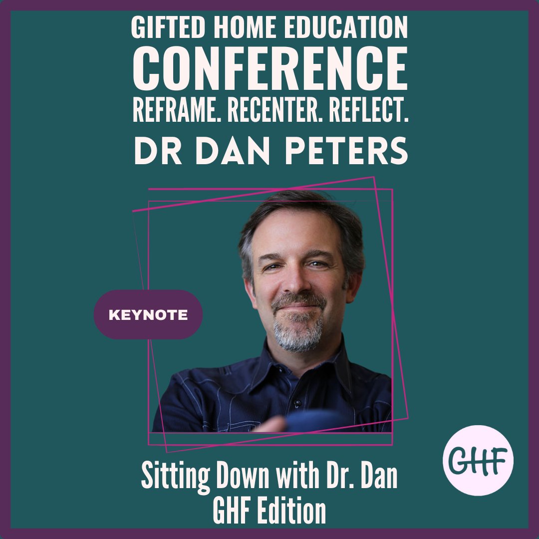 Dr. Dan is presenting the keynote at 3:00 pm Pacific time TODAY for GHF’s 4th annual Gifted Home Education Conference. Register (FREE) as a GHF Forum member: forum.ghflearners.org/events

#giftedhomeschoolers #gifted #2e #twiceexceptional #neurodivergent #neurodiversity #homeschooling