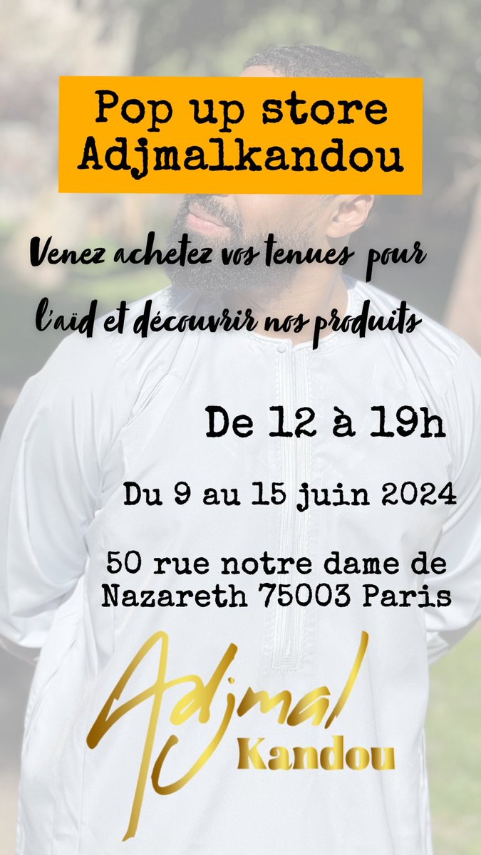 Ça commence  dimanche Inch’Allah 👌🏾