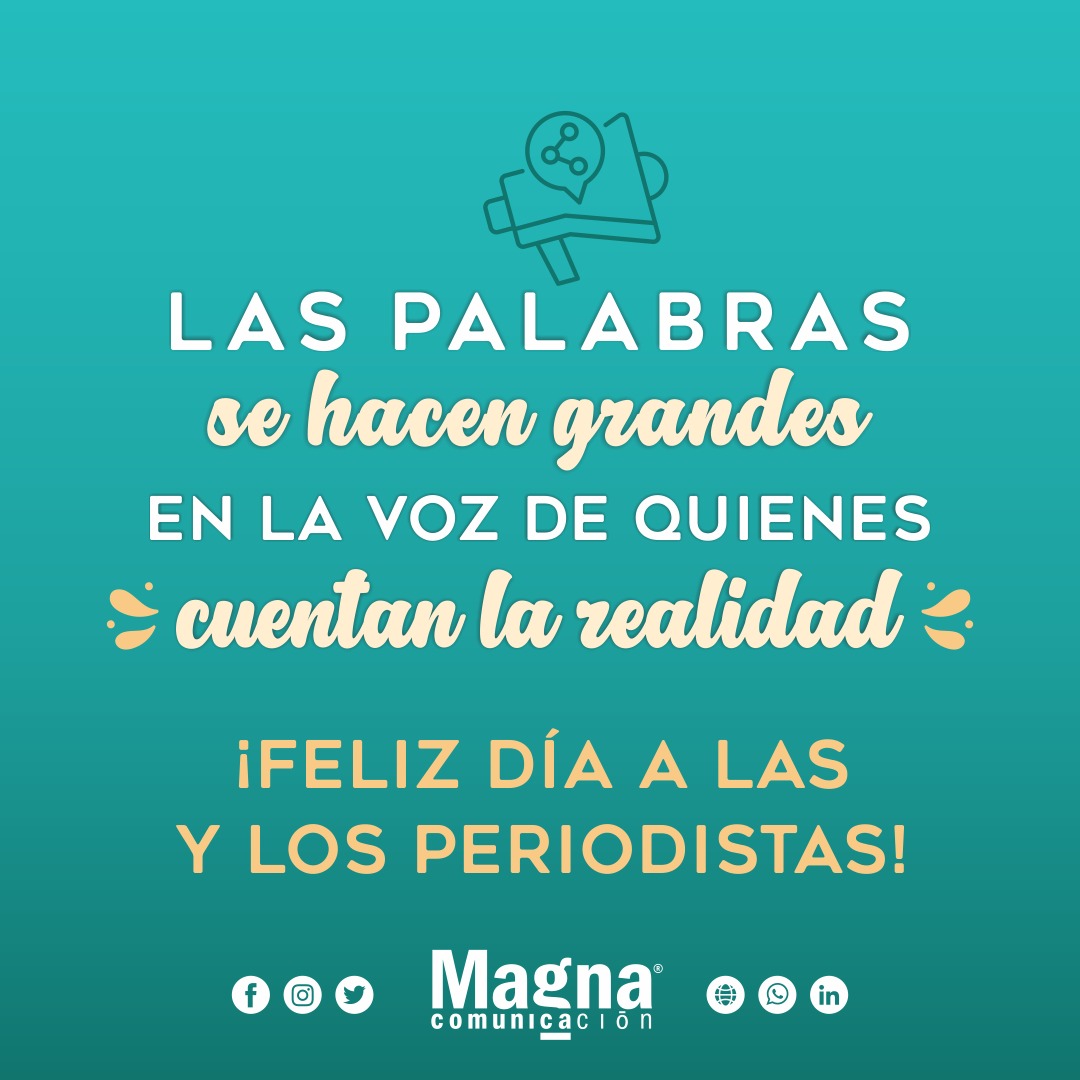 prensamagna's tweet photo. 𝗤𝘂𝗲 𝘁𝗲𝗻𝗴𝗮𝗻 𝘂𝗻 𝗺𝘂𝘆 𝗳𝗲𝗹𝗶𝘇 𝗱í𝗮! 📻🎙📺 📰 https://t.co/kL7HJC8fpJ