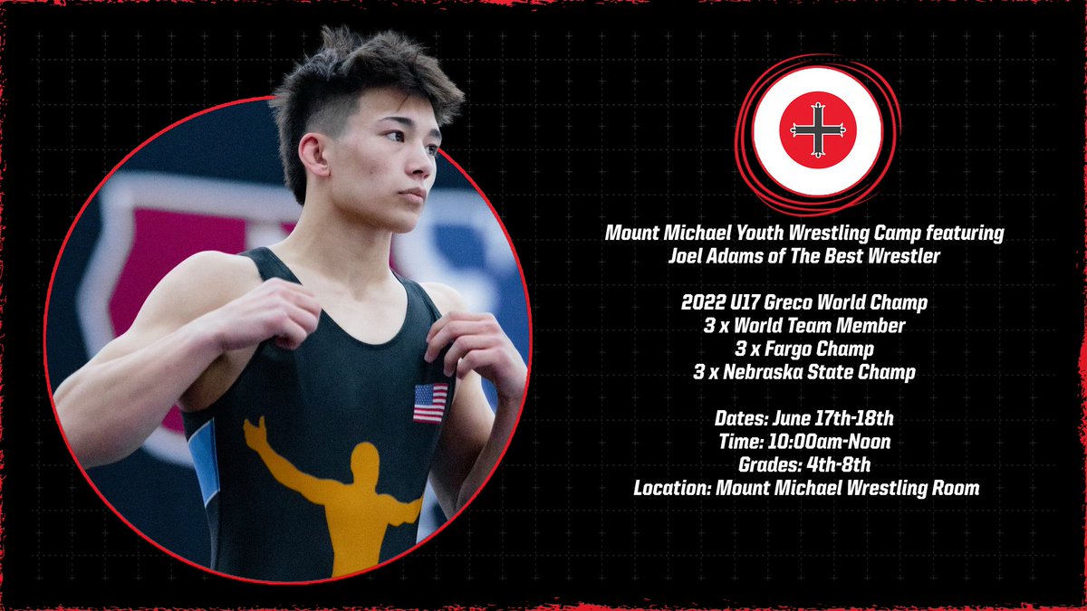 MM Wrestling (@mm_wrestling) on Twitter photo Join us on June 17th and 18th and learn from 3-time World Team member Joel Adams!!
Register: secure.acceptiva.com/?cst=HNpcAG
<a href="/MtMichaelAD/">MM Sports&Activities</a> <a href="/BestWrestlerLLC/">The Best Wrestler</a> <a href="/joelyolypoly/">Joel Adams</a> <a href="/NEBwrestle/">NEwrestle</a> <a href="/Huskermat/">Huskermat™</a> Join us on June 17th and 18th and learn from 3-time World Team member Joel Adams!!
Register: secure.acceptiva.com/?cst=HNpcAG
<a href="/MtMichaelAD/">MM Sports&Activities</a> <a href="/BestWrestlerLLC/">The Best Wrestler</a> <a href="/joelyolypoly/">Joel Adams</a> <a href="/NEBwrestle/">NEwrestle</a> <a href="/Huskermat/">Huskermat™</a>