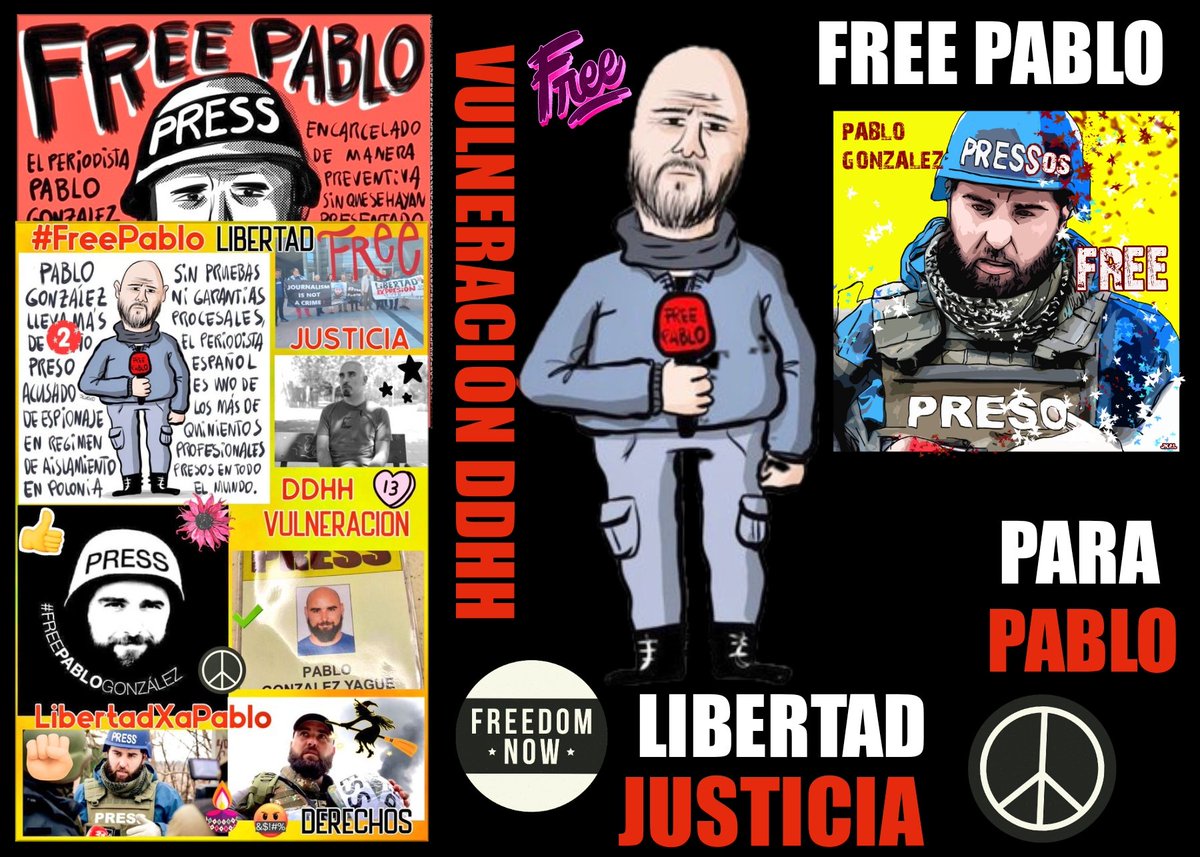 LQSomos's tweet photo. #Martes18junio #Hoy cumple 842 días de detención el periodista Pablo González en Polonia, único periodista europeo preso en la UE, NO hay pruebas en su contra, ni juicio a la vista #DDHH #FreePablo #PavelAskatu #FreePabloGonzález #PabloGonzálezLibertad https://t.co/s5OZToq2XD https://t.co/NMAIQ6ye4j