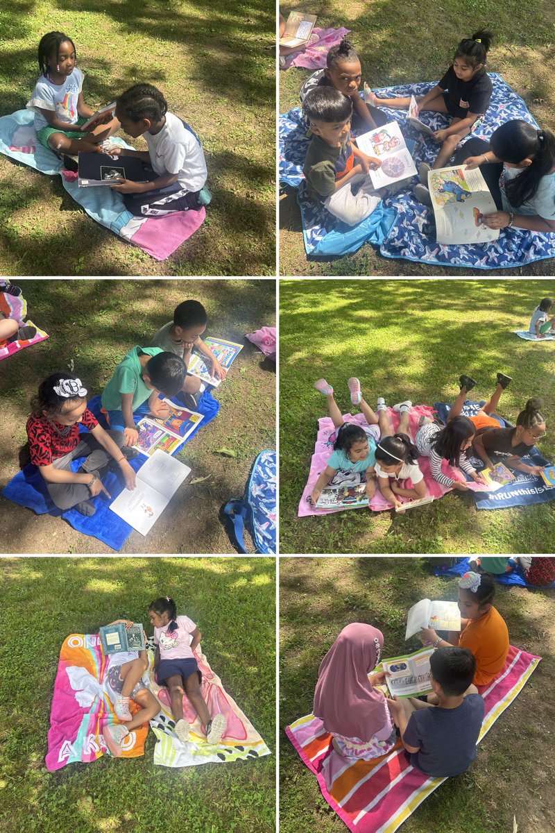MrsGrayinPreK's tweet photo. Enjoying the beautiful weather with our “books on the beach” day! #happeningathowell https://t.co/EarfjNxEYe