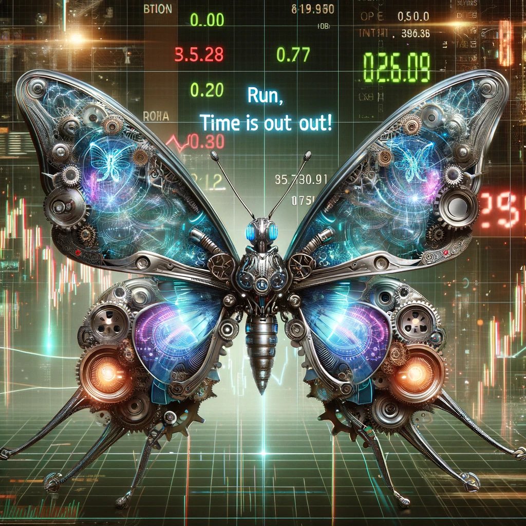 🚨 Last chance to secure your $BUTTERFLY! ⏳ Don’t miss this opportunity to soar high with Butterfly Inu! 🌐🚀 #Crypto #PreSale #ButterflyInu #RunTimeIsOut

🦋 Presale :
pinksale.finance/launchpad/0xa9…