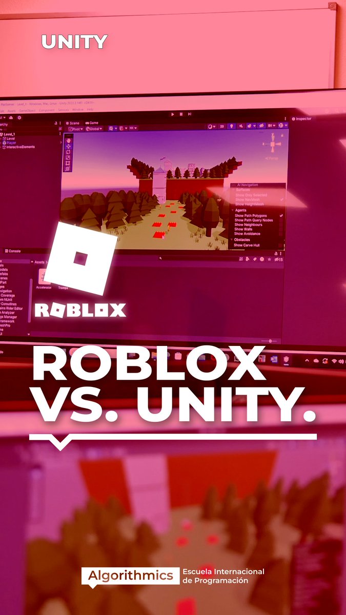 AlgorithmicsJ's tweet image. 🤔 ¿Por qué usar Unity después de Roblox? ¿Qué diferencias hay? 💡 ¿Qué encontrarán los alumnos novedoso en Unity?
💥¡Descubre cómo ambos cursos se complementan y cómo Unity convertirá a nuestros alumnos en auténticos desarrolladores!