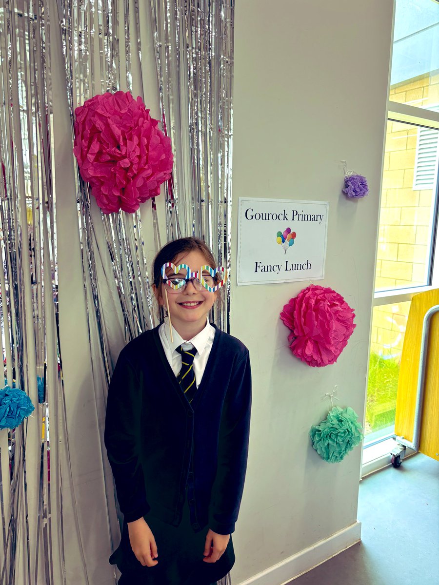 Gourockpr's tweet photo. Fun at the 🎈Fancy Lunch 🎈today - these children have demonstrated good manners, kindness and respect in the lunch hall…. Thank you! 🍴 @MissTodd_GPS @GPS_primary 🎉 #silverservice 🪩 https://t.co/z6jzU8cVJl