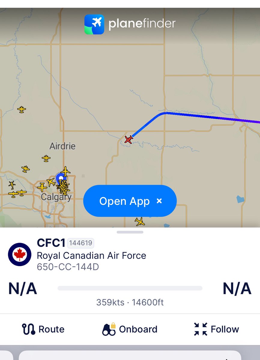 pmeyer744's tweet photo. @cityofcalgary @sbs138 Trudeau is landing now to help repair the broken pipe. https://t.co/jOzNog9Gsi