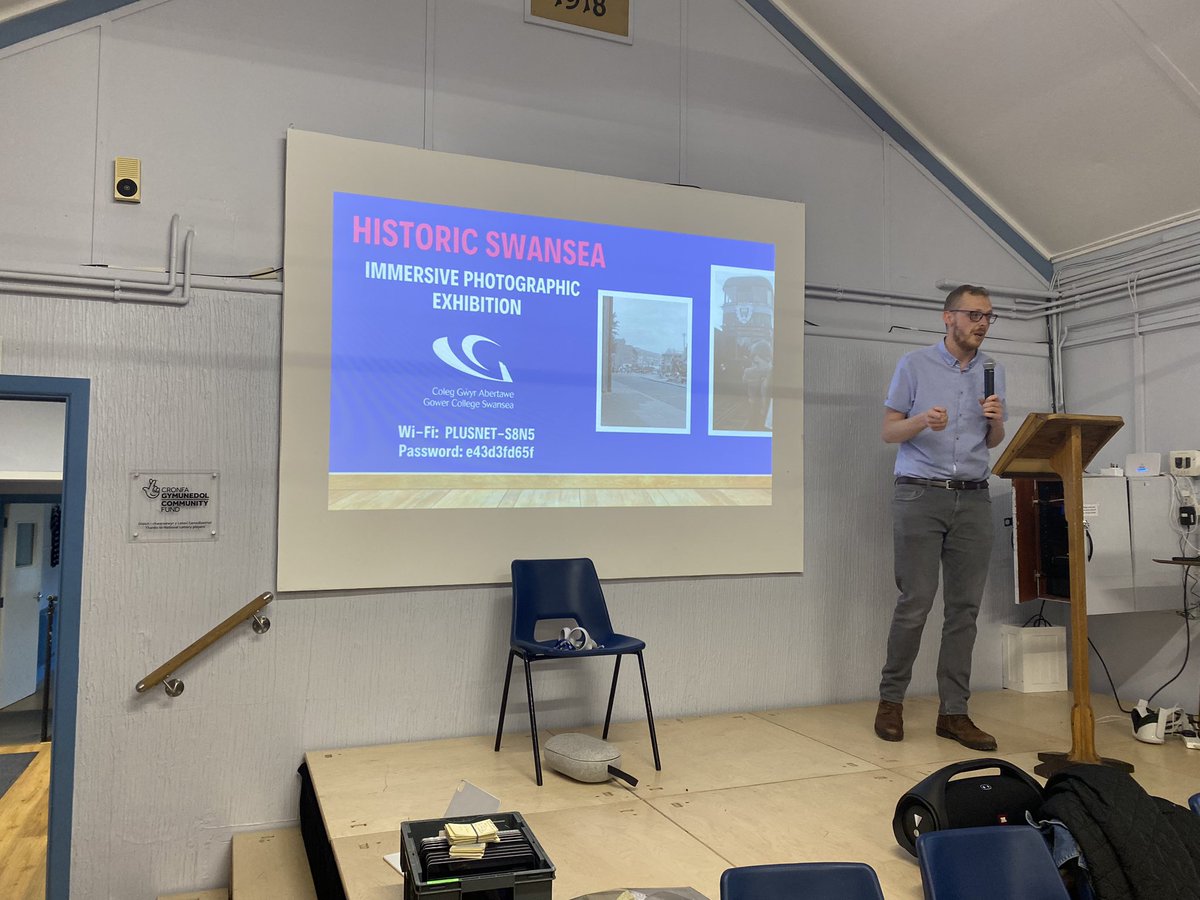 NikkiNeale1's tweet photo. Very proud of our Digital Media learners work with Blackpill Historical Society. 120 photographs of old Swansea digitally restored and Augmented Reality added to enhance the experience. Community engagement at its best @GowerCollegeSwa https://t.co/Qzt94dhxSb